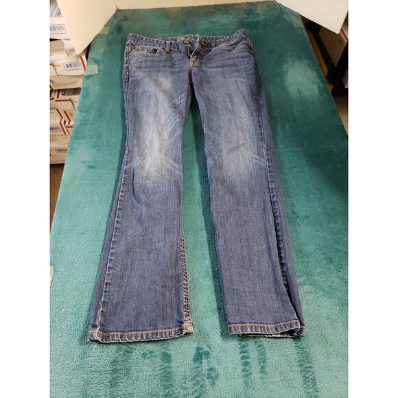 Mossimo Jeans Size 8 Womens Blue Pants Ladies Denim Mid Rise Curvy Bootcut - Picture 1 of 11